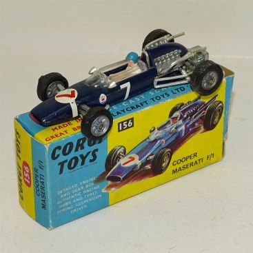 Corgi Toys Cooper Maserati F/1 #156, Diecast Toy Vehicle in Box Main Image Corgi Toys Cooper Maserati F/1 #156, Diecast Toy Vehicle in Box Main Image