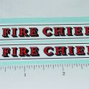 Nylint Fire Chief Chevy Blazer Toy Pair of Stickers Main Image
