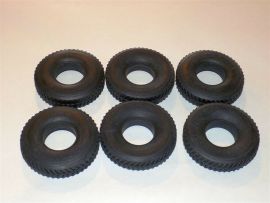 Smith Miller B-Mack Script Herringbone Replacement Set/6 Tire Toy Part