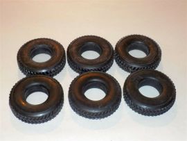 Smith Miller L-Mack Herringbone Replacement Set of 6 Tire Toy Part
