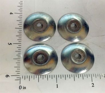 Set of 4 Structo Plated Hubcaps for 3/16" Axles Toy Part Main Image