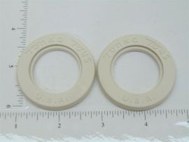 Set of 2 Tonka Whitewall Tire Insert Replacement Toy Part