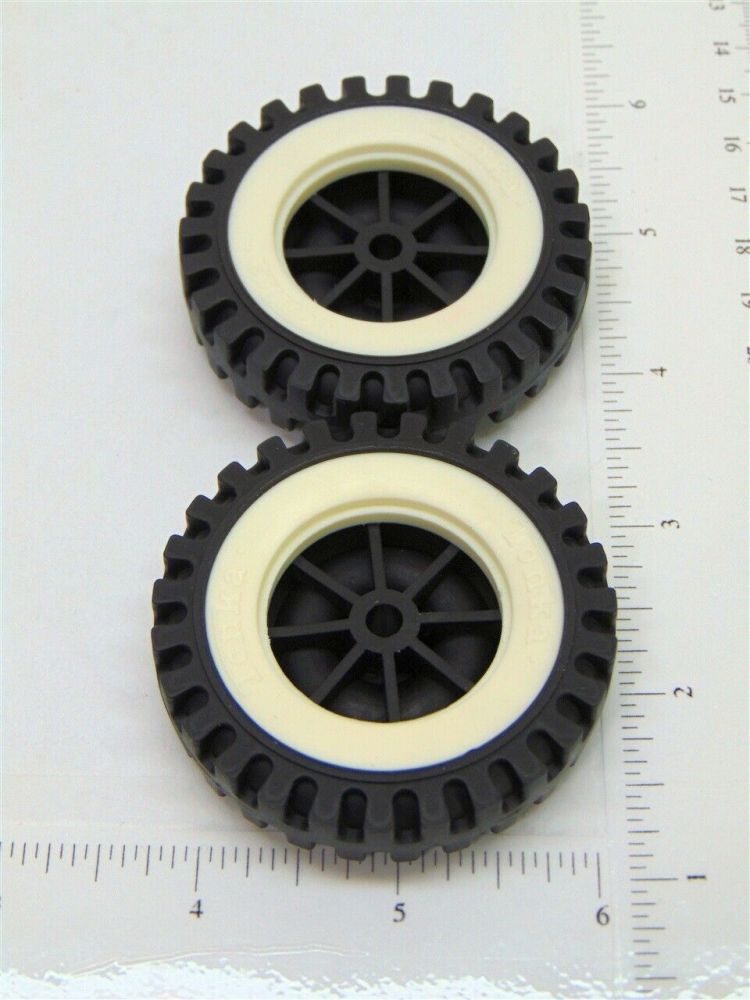 Set of 2 Tonka Plastic Wheels/Inserts Replacement Toy Parts Toy Parts