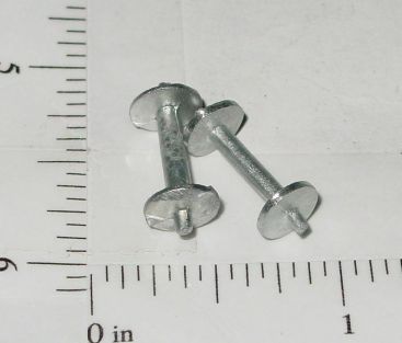 Pair Tootsietoy Wheels/Axle Diecast Ships Toy Part Main Image Pair Tootsietoy Wheels/Axle Diecast Ships Toy Part Main Image