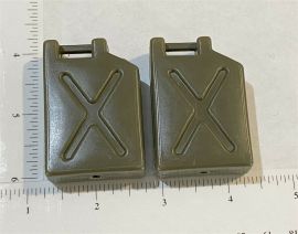 Pair Injection Mold Plastic Custom Gasoline Cans for Tonka Army Jeep & Others