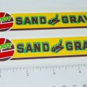 Pair Buddy L Sand and Gravel Dump Truck Stickers Main Image