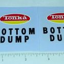 Pair Tonka Bottom Dump Trailer Sticker Set Main Image