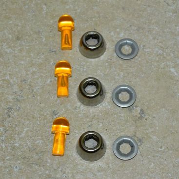 Tonka Replacement Custom Amber Flasher w/Bezel Toy Parts (3) Main Image Tonka Replacement Custom Amber Flasher w/Bezel Toy Parts (3) Main Image
