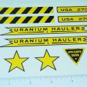 Nylint Uranium Hauler Vehicle Sticker Set Main Image
