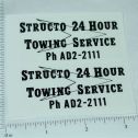 Structo 24 Hour Towing Service Sticker Pair Main Image