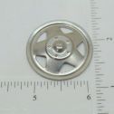 Single Plated Tonka Triangle Hole Hubcap Toy Part Alternate View 1