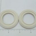 Set of 2 Tonka Whitewall Tire Insert Replacement Toy Part Alternate View 2