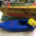 Vintage Ideal Plastic Mechanical Speed Boat w/Outboard Motor In Box Main Image