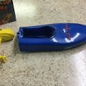 Vintage Ideal Plastic Mechanical Speed Boat w/Outboard Motor In Box Alternate View 6