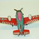 Vintage Japan Tin Litho P.51 Airplane, Friction Toy Plane, Dog Chasing Rabbit Alternate View 3