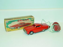 Vintage Cragstan Remote Control Battery Powered Sedan Toy Car, Original Box
