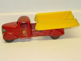 Vintage Turner Toys Pressed Steel Dump Truck, Early Toy Vehicle