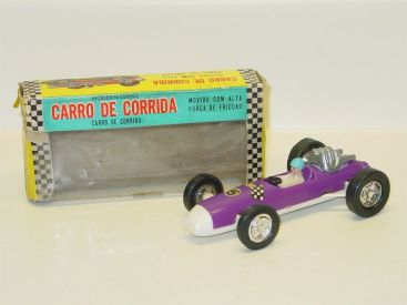 Vintage Carro De Corrida Race Car in Original Box, Friction Toy Vehicle, Works Main Image Vintage Carro De Corrida Race Car in Original Box, Friction Toy Vehicle, Works Main Image