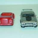 Vintage Aluminum Slik Toys Red Convertible & Daimler Chrysler 1971 Plymouth GTX Alternate View 2