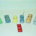 Lot of 7 Vintage Plastic Toy Vehicles, Cars and Bus, Plasticville Main Image