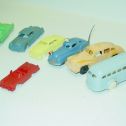 Lot of 7 Vintage Plastic Toy Vehicles, Cars and Bus, Plasticville Alternate View 2