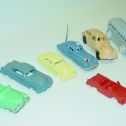 Lot of 7 Vintage Plastic Toy Vehicles, Cars and Bus, Plasticville Alternate View 1