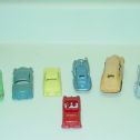 Lot of 7 Vintage Plastic Toy Vehicles, Cars and Bus, Plasticville Alternate View 4