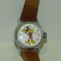 Vintage Ingersoll Mickey Mouse Women's Lizard Band Wristwatch Alternate View 1