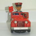 Vintage Daiya Japan Tin Litho Fire Dept Jeep, Battery Operated Toy, Works Alternate View 2