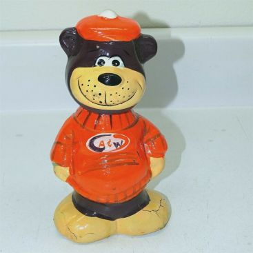 Vintage Rare A&W Root Beer Bear Bank, Plaster Bank, Advertising Bank Main Image Vintage Rare A&W Root Beer Bear Bank, Plaster Bank, Advertising Bank Main Image