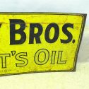 Vintage Riley Bros. Oil Sign, "That's Oil" Advertising, Reg. U.S. Pat. Off. Alternate View 3