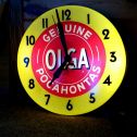 Vintage Olga "Genuine Pocahontas" Wall Clock, Lighted, Advertising, Works Alternate View 11