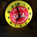 Vintage Olga "Genuine Pocahontas" Wall Clock, Lighted, Advertising, Works Alternate View 10
