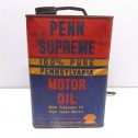 Vintage Penn Supreme Motor Oil 100% Pure Pennsylvania 2 Gallon Metal Can Alternate View 5