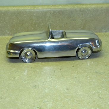 Vintage Cast Aluminum Convertible Car, Toy, No Markings Main Image