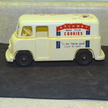 Vintage Plastic Archway Cookies Delivery Van Coin Bank, Truck, Como, Divco Main Image Vintage Plastic Archway Cookies Delivery Van Coin Bank, Truck, Como, Divco Main Image