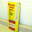 Vintage Advertising Thermometer Winston Cigarettes, Tastes Good, Original Alternate View 1