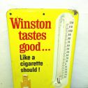 Vintage Advertising Thermometer Winston Cigarettes, Tastes Good, Original Alternate View 2