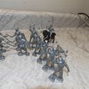 Huge Lot Of 28 Vintage Marx Knights Figures Figurines Playset Silver/Gray Alternate View 2