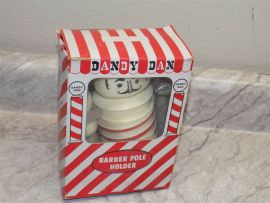 Vintage Dandy Dan Plastic Shaving Brush, Razor, and Blade Holder Set IN BOX