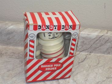 Vintage Dandy Dan Plastic Shaving Brush, Razor, and Blade Holder Set IN BOX Main Image
