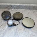 Small Lot Automotive Accessory Lights w/Small Wired Milk Glass Lens & 1 Mirror Main Image
