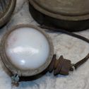 Small Lot Automotive Accessory Lights w/Small Wired Milk Glass Lens & 1 Mirror Alternate View 3
