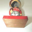 Vintage 1960'S SF Forty Niners Bobble Head -Square Red Wooden Base/Japan Alternate View 5
