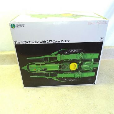 Vintage Ertl Precision Classics John Deere 4020 Tractor, 237 Corn Picker In Box Main Image Vintage Ertl Precision Classics John Deere 4020 Tractor, 237 Corn Picker In Box Main Image