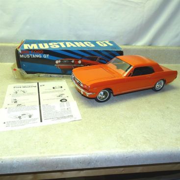 Vintage Wen Mac 1966 Ford Mustang GT In Box, Papers, Battery Op, Nice! Main Image