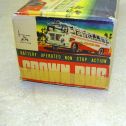 Vintage Alps Japan Tin Crown Bus In Box, Battery Operated, Works! Alternate View 2
