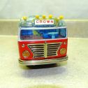 Vintage Alps Japan Tin Crown Bus In Box, Battery Operated, Works! Alternate View 6