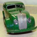 Vintage Cor Cor Toys Sedan Car, Chrysler Airflow, Pressed Steel Toy, Green Alternate View 5