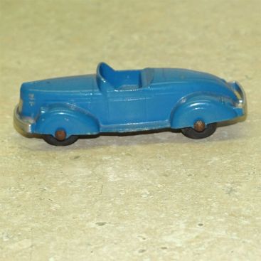 Vintage Tootsietoy U.S.A. Car, No. 233 Boat Tail Roadster Die Cast, Blue Main Image